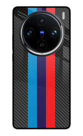 BMW Stripes Pattern Vivo X100 Pro Back Cover